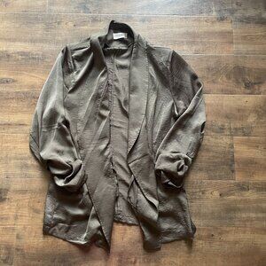 The Nines Women’s Long Sleeve Open Front Cardigan Jacket – Size L